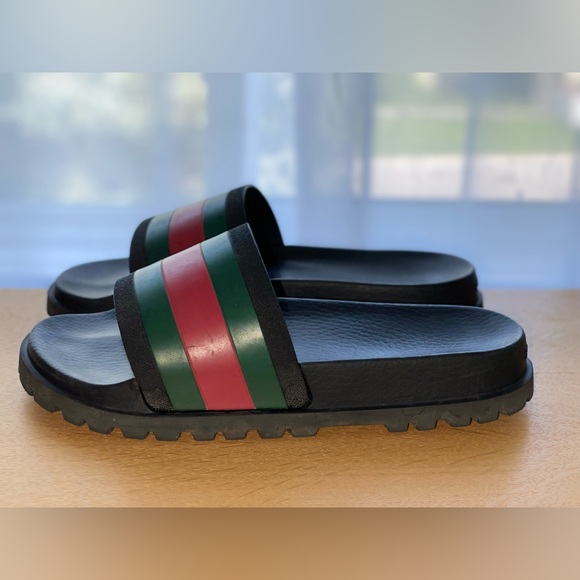 Gucci Rubber Web Slide Sandal - Picture 3 of 12